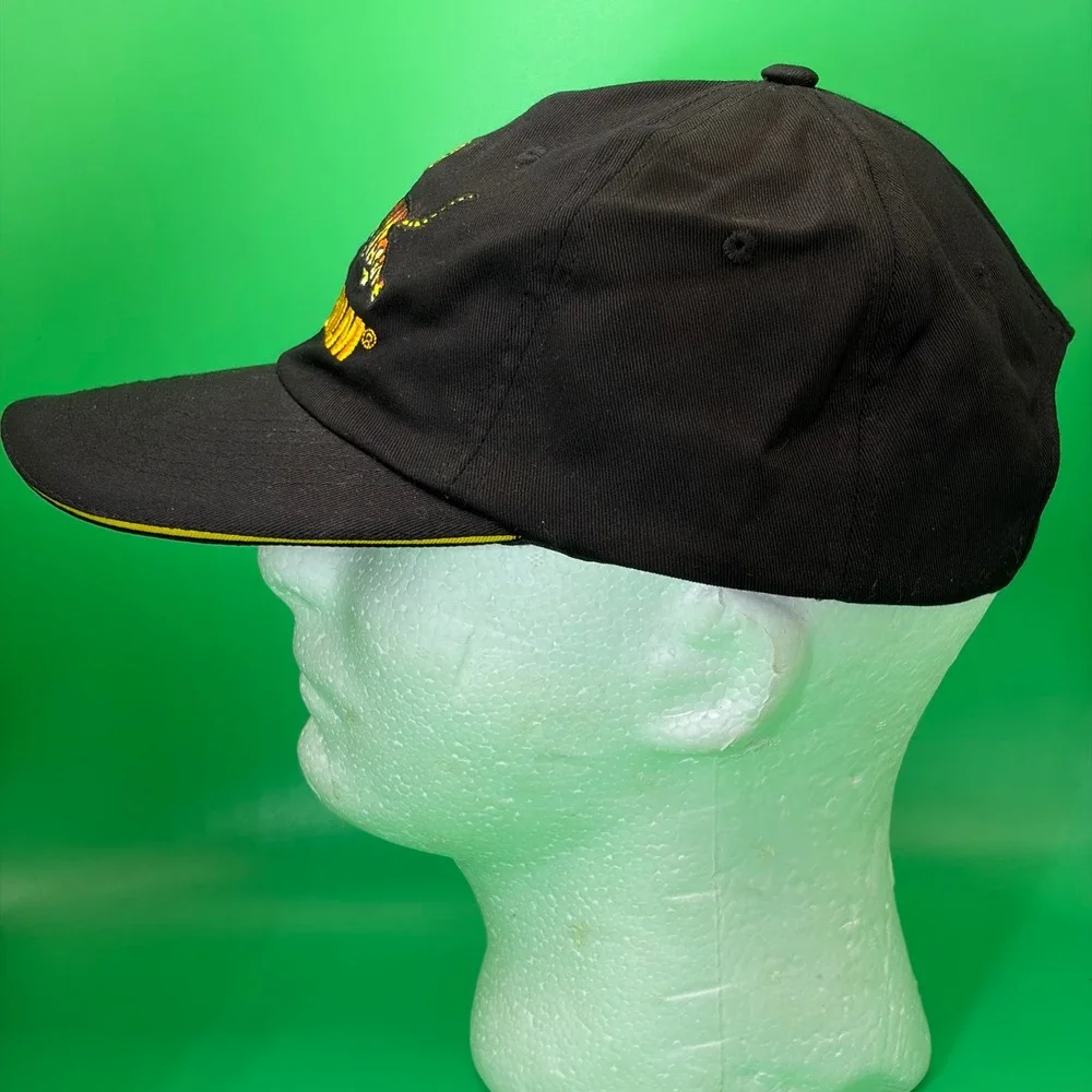 Tiger Balm Baseball Cap Black Embroidered Logo Adjustable Advertising Promo Hat
